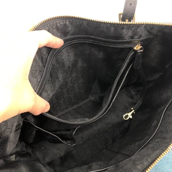 Michael Kors black classic Jet Set Saffiano leather tote bag & matching wallet - Picture 6 of 16